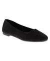 Mia Brendy Womens Slip-on Knit Ballet Flats In Black