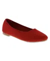 Mia Brendy Ballet Flat In Red