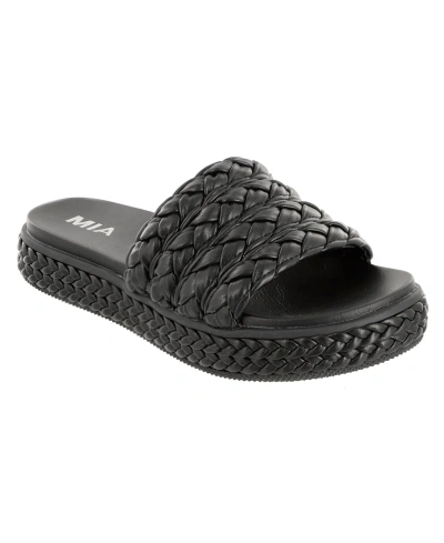 Mia Women's Bri Slip-on Slide Sandals In Black