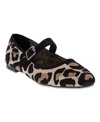 Mia Brita Mary Jane Flat In Leopard