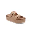 Mia Women's Brookie Double Buckle Flatform Sandal In Animal Print