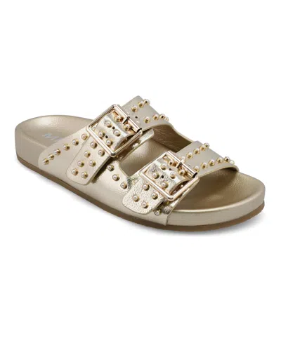 MIA WOMEN'S BROOKLYN SLIP-ON BUCKLE SLIDE SANDALS