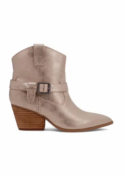 Mia Women's Clement Pointed Toe Western Boots In Gold In Multi
