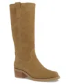 Mia Duston Block Heel Boot In Brown