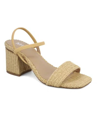 Mia Women's Elastic Ankle-strap Dress Sandals In Brown