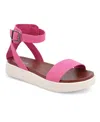 Mia Women's Ellen Round Toe Sandals In Hot Pink