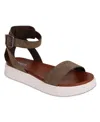 Mia Ellen Platform Sandal In Kahki