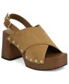 Mia Eudora Platform Sandal In Brown