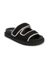Mia Women's Gabri Sandal In Black/cream In Black