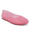 Mia Gelina Jelly Flat In Pink