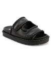 Mia Gemi Puffy Slide Sandal In Black