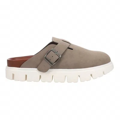 Mia Women's Geneva Slide Ons In Grey In Brown