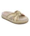 Mia Women's Giade Raffia Slip-on Sandals In Neutral