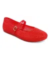 Mia Gianne Jelly Mary Jane Flat In Red
