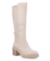 Mia Grier Knee High Boot In Ecru