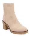 Mia Harlow Lug Sole Platform Bootie In Sand