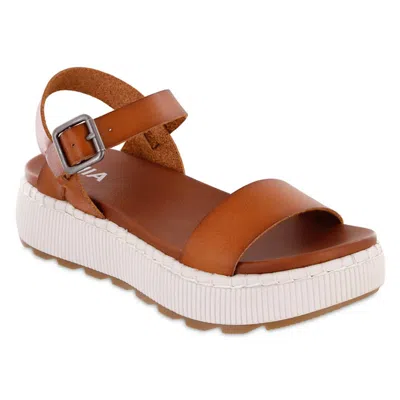 Mia Women's Hayley Platform Sandal In Cognac In Brown