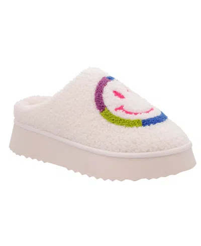 MIA WOMEN'S ICICLE SLIP-ON COZY SHEARLING PLATFORM SLIPPERS