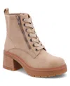 Mia Idalia Lace-up Platform Bootie In Sand