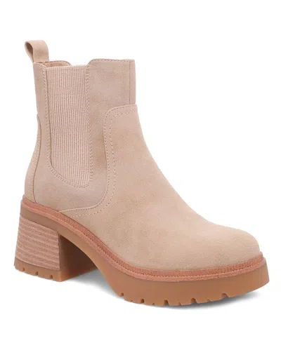 Mia Irie Platform Chelsea Boot In Sand