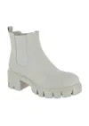 Mia Ivy Lug Sole Chelsea Boot In White