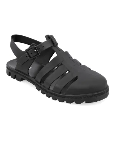 MIA WOMEN'S JELLY FISHERMAN ROUND TOE SANDALS