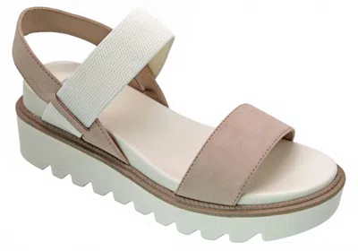 Mia Women's Jene Sneaker Bottom Sandal In Blush/white In Multi