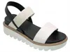 Mia Women's Jene Sneaker Bottom Sandal In White/black In Multi