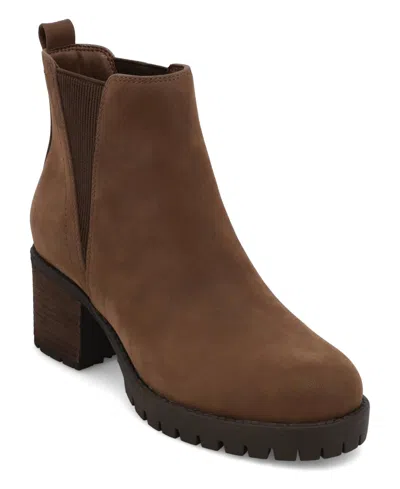Mia Women's Jody Lug Sole Chelsea Booties In Multi