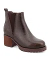 Mia Jody Lug Sole Platform Chelsea Boot In Dark Coffee