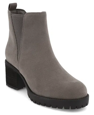Mia Women's Jody Lug Sole Wide-width Chelsea Booties In Multi