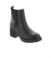 Mia Womens Block Heel Block Heel Ankle Boots In Black