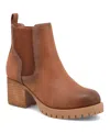 Mia Jonna Lug Sole Chelsea Boot In Cognac