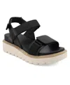 Mia Jony Ankle Strap Platform Sandal In Black