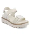 Mia Women's Jony Platform Round Toe Sandals In Bone