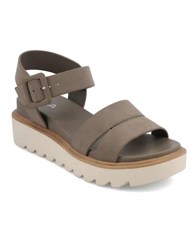 Mia Women's Jovie Platform Sandals In Taupe