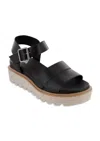 Mia Women's Jovie Strap Sandal In Black In Black