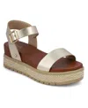 Mia Women's Kenji Flatform Round Toe Sandals In Gold