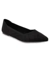 Mia Kerri Womens Knit Slip On Ballet Flats In Black
