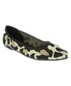 Mia Kerri Womens Pointed Toe Slip On Ballet Flats In New Leopard
