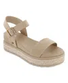 Mia Kiera Espadrille Platform Sandal In Sand