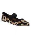 Mia Kylia Pointed Toe Mary Jane Flat In New Leopard