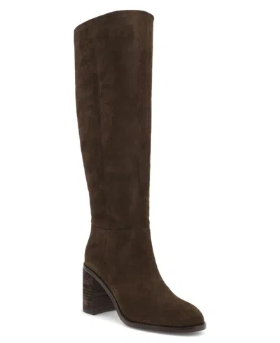 Mia Women's Landen-r Knee-high Block-heel Dress Boots In Espresso
