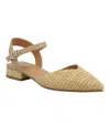 Mia Lawra Pointed Toe Pump In Natural