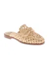 Mia Layce Woven Mule In White