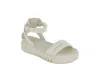 Mia Women's Luma Bubble Ankle Strap Platform Sandal In Beige In White