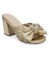 Mia Mechelle Slide Sandal In Platinum