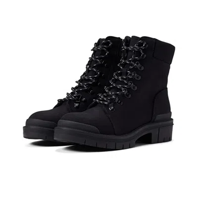 Mia Women's  Wyn Mh1488- Boots Black Round Toe Lace Up Block Heel Zap2121