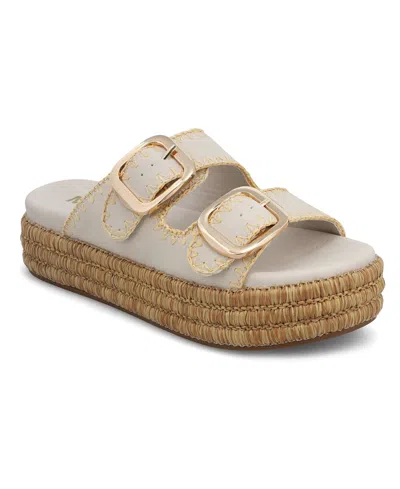 Mia Women's Mieko Flatform Slip-on Slide Sandals In Seashell