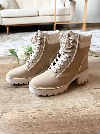 Mia Women's Nakoma Lace-up Bootie In Neutral